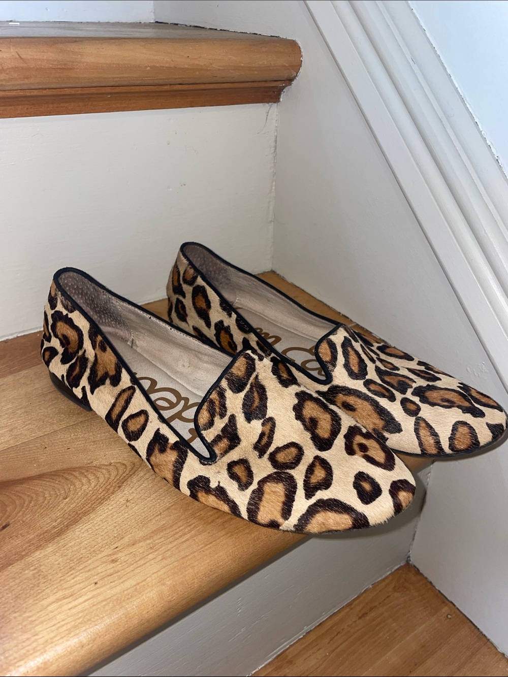 Sam Edelman | Leopard Print Calf Hair Loafers